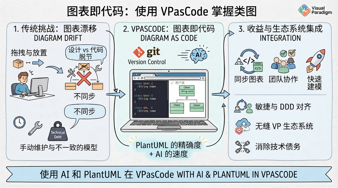 Diagram as Code: 掌握 VPasCode 中的类图与 PlantUML 实践